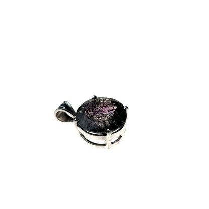 Sacred Seven Pendant – Deep-Tone Prong Set Faceted Natural Gemstone in 925 Sterling Silver