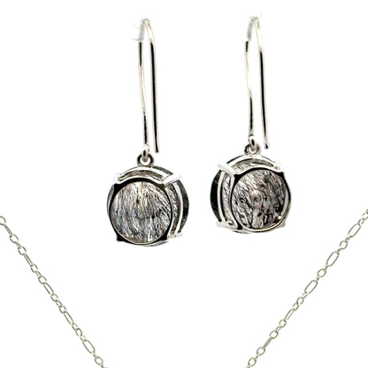 Sacred Seven Pendant and Dangle Earrings Set – Prong Set Faceted Natural Gemstone Jewelry in 925 Sterling Silver