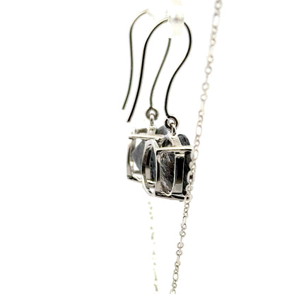 Sacred Seven Pendant and Dangle Earrings Set – Prong Set Faceted Natural Gemstone Jewelry in 925 Sterling Silver