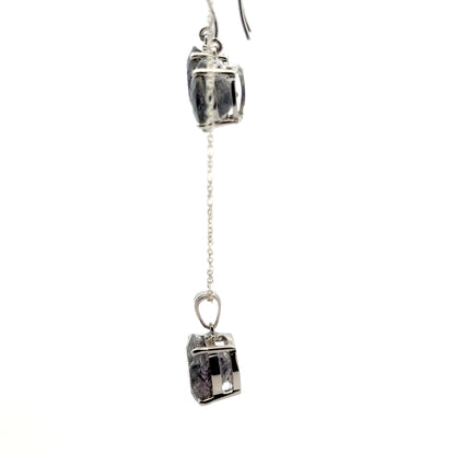 Sacred Seven Pendant and Dangle Earrings Set – Prong Set Faceted Natural Gemstone Jewelry in 925 Sterling Silver