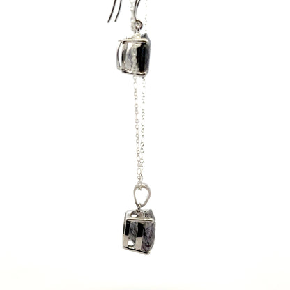Sacred Seven Pendant and Dangle Earrings Set – Prong Set Faceted Natural Gemstone Jewelry in 925 Sterling Silver