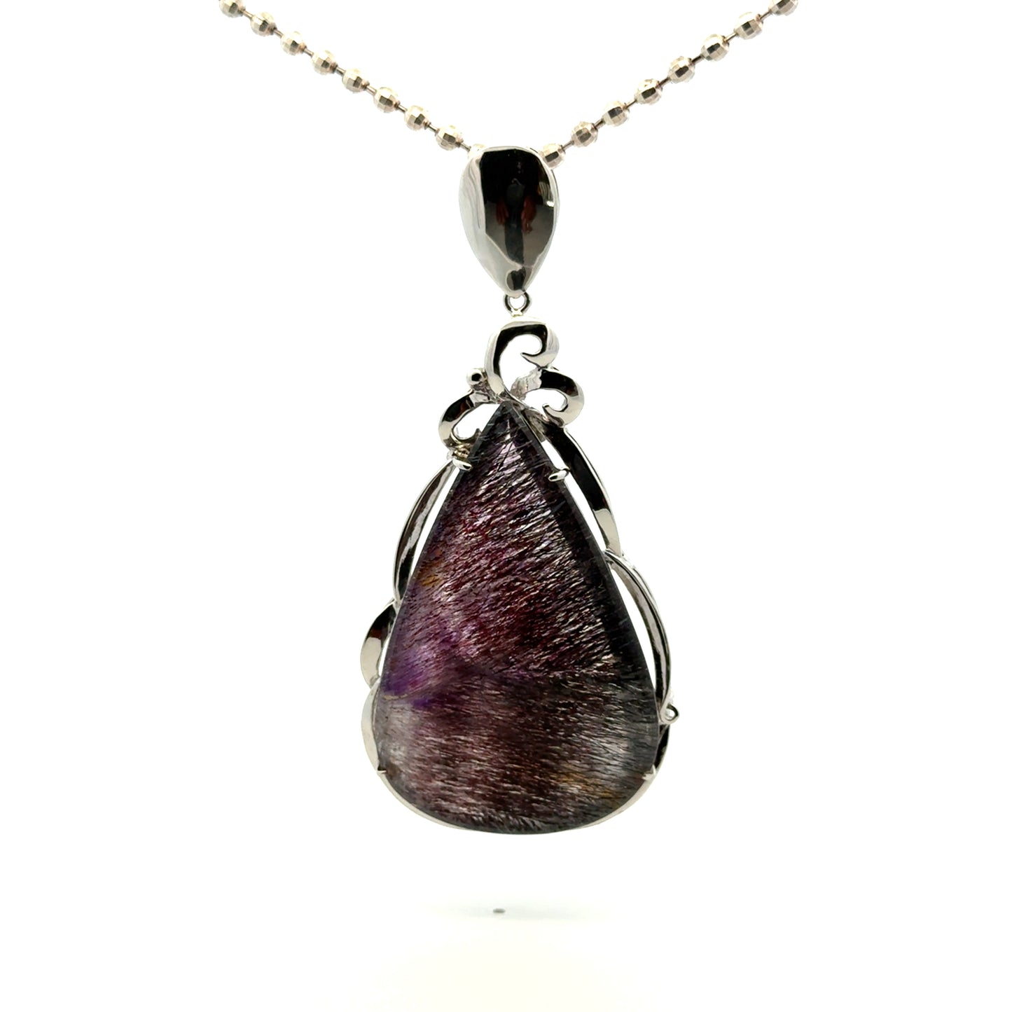 Sacred Seven Teardrop Pendant – Hand Fabricated Jewelry in 925 Sterling Silver
