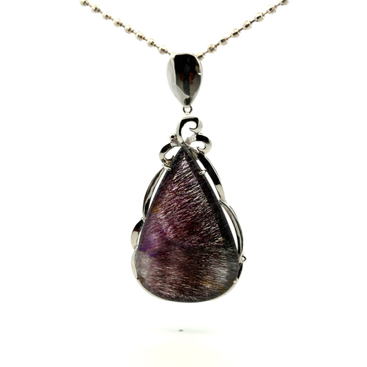 Sacred Seven Teardrop Pendant – Hand Fabricated Jewelry in 925 Sterling Silver