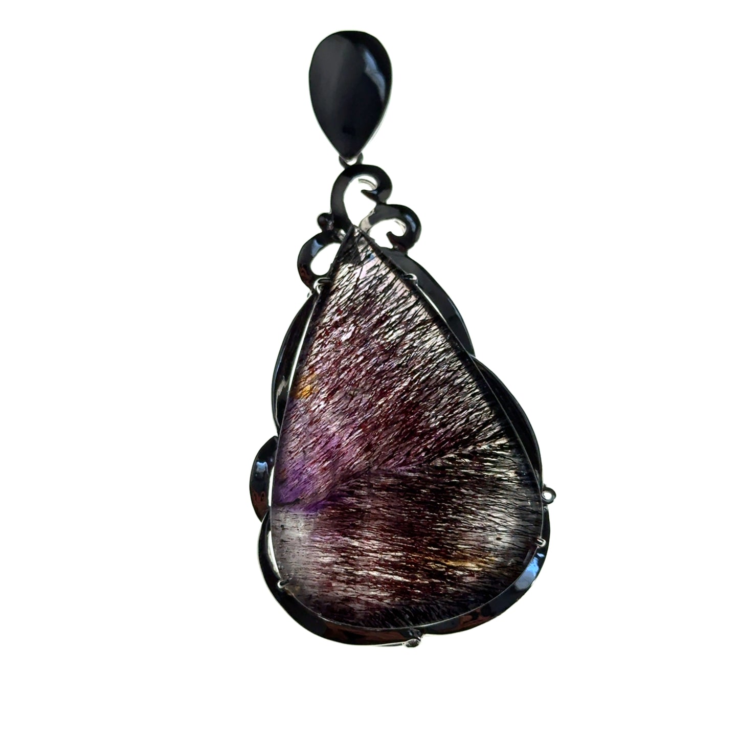 Sacred Seven Teardrop Pendant – Hand Fabricated Jewelry in 925 Sterling Silver