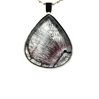 Sacred Seven Teardrop Pendant – Simple Bezel Set Jewelry in 925 Sterling Silver