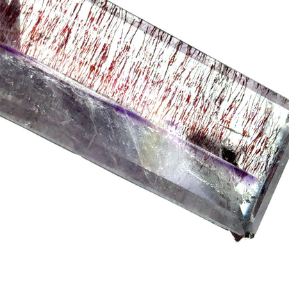 Sacred Seven Rectangular Pendant – Handcut Faceted Jewelry in 925 Sterling Silver