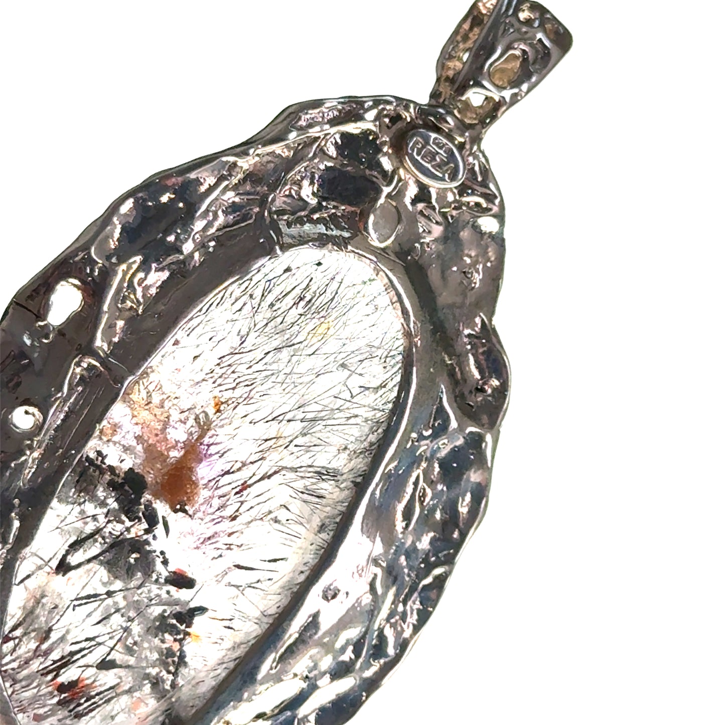 Sacred Seven Oval Pendant – Black Patina Jewelry in 925 Sterling Silver