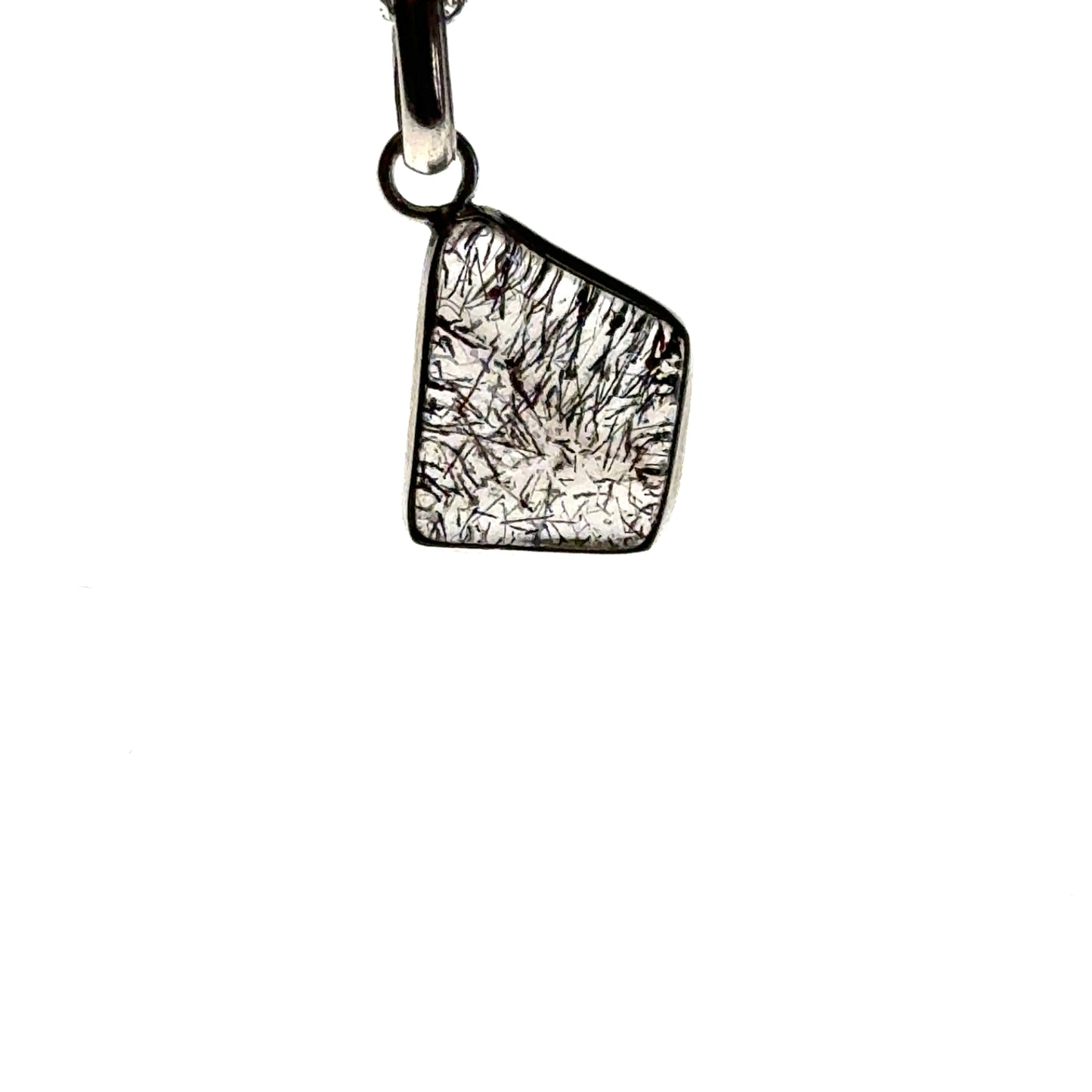 Sacred Seven Trapezoid Pendant Necklace – Natural Crystal Jewelry in 925 Sterling Silver