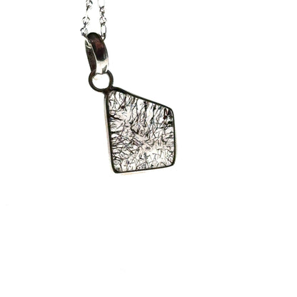 Sacred Seven Trapezoid Pendant Necklace – Natural Crystal Jewelry in 925 Sterling Silver