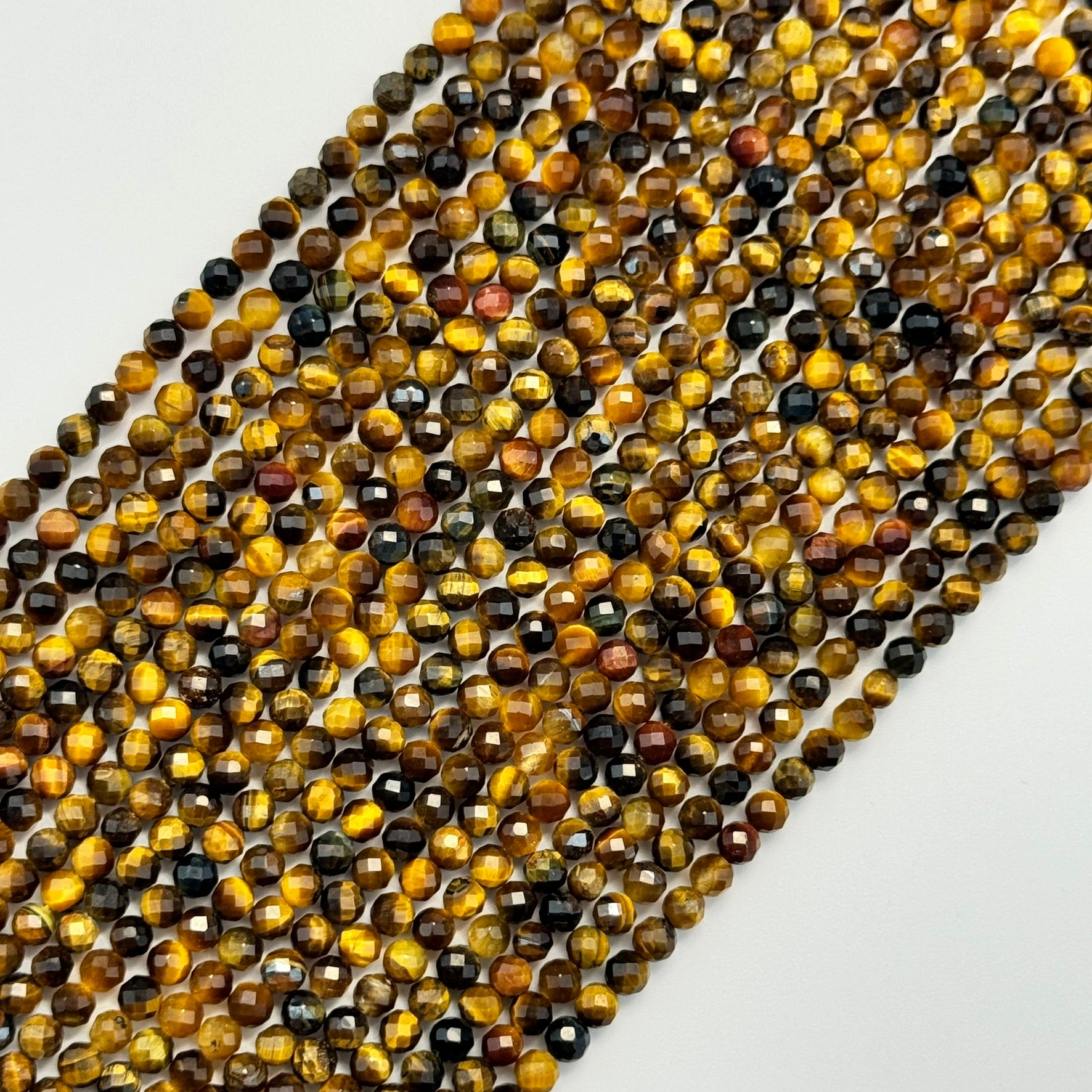 Tiger's Eye Faceted Round Beads image 6