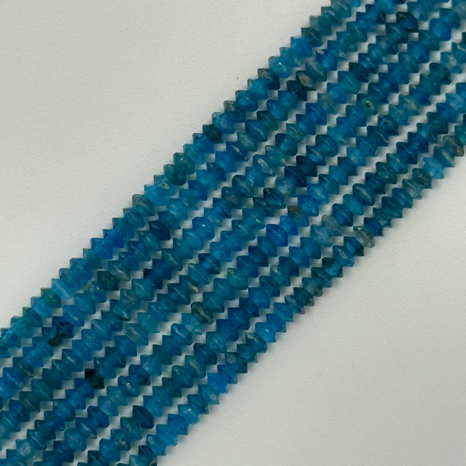 Blue Apatite Space Ship Beads image 0