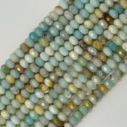 Ocean Jasper Faceted Rondelle Beads image 2