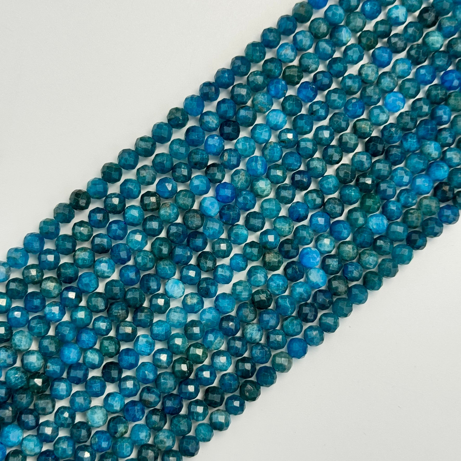Apatite Faceted Round Beads image 5