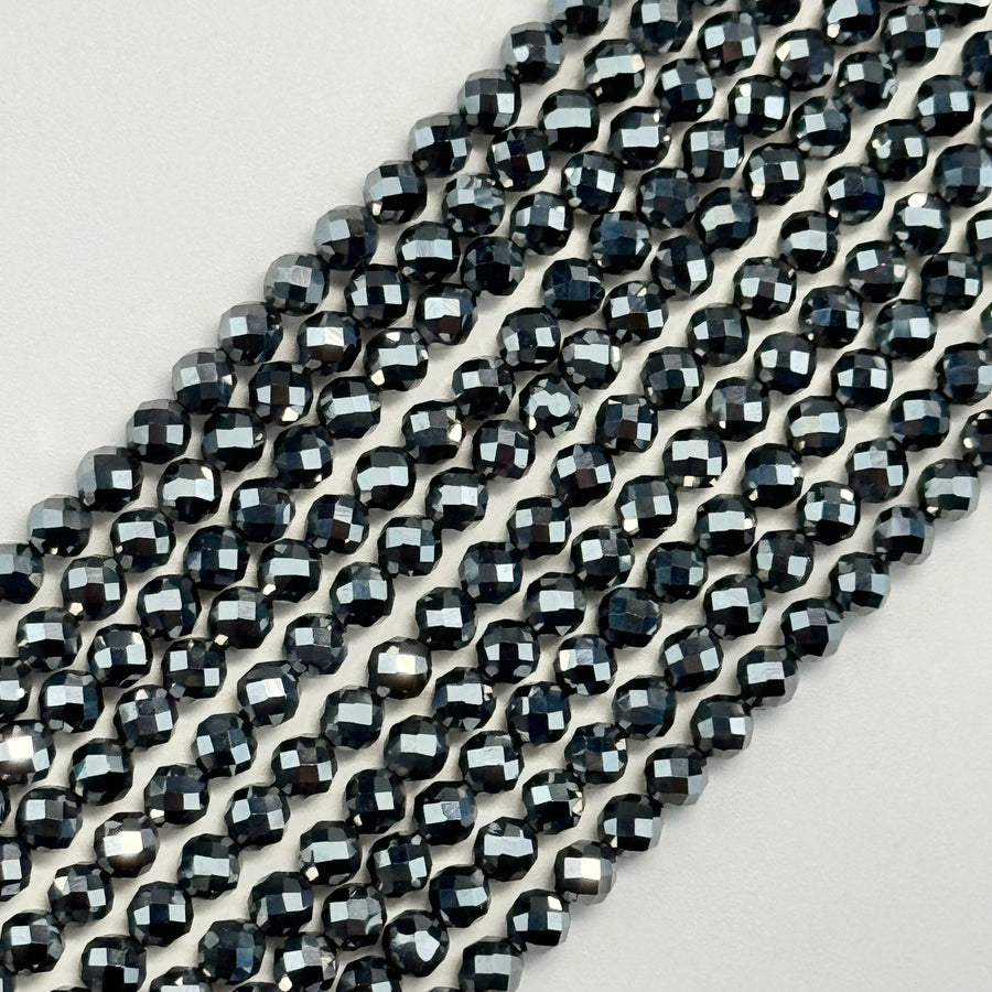 Terahertz Faceted Round Beads image 0