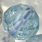 Aquamarine Faceted Round Gemstone Beads - AAA Quality image 1