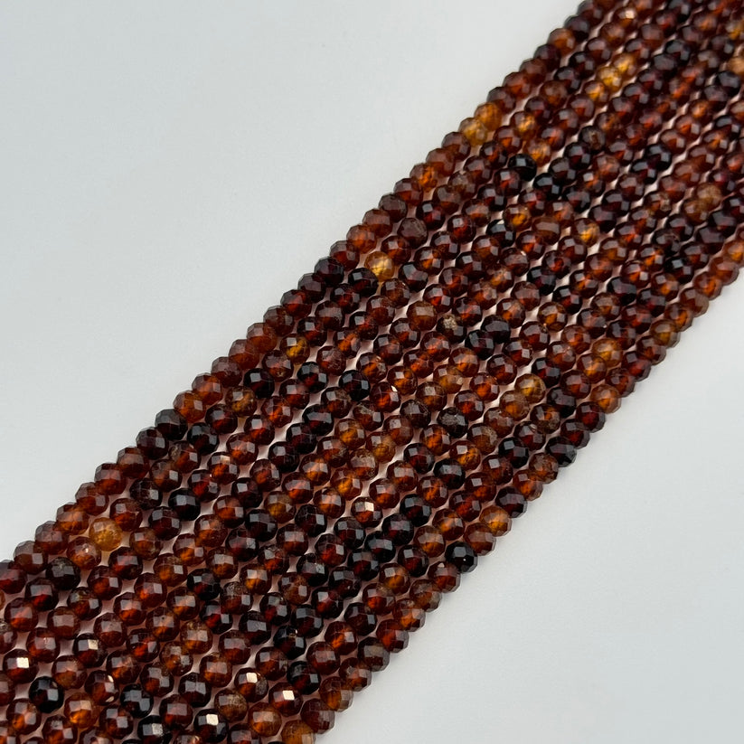 Faceted Rondelle Beads: Crystal & Gemstone Rondelle Beads for Jewelry Making, Beaded Necklaces, and More