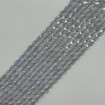 Blue Chalcedony Rectangular Faceted Cushion Cut Beads10xÂ8 mm Beads image 5