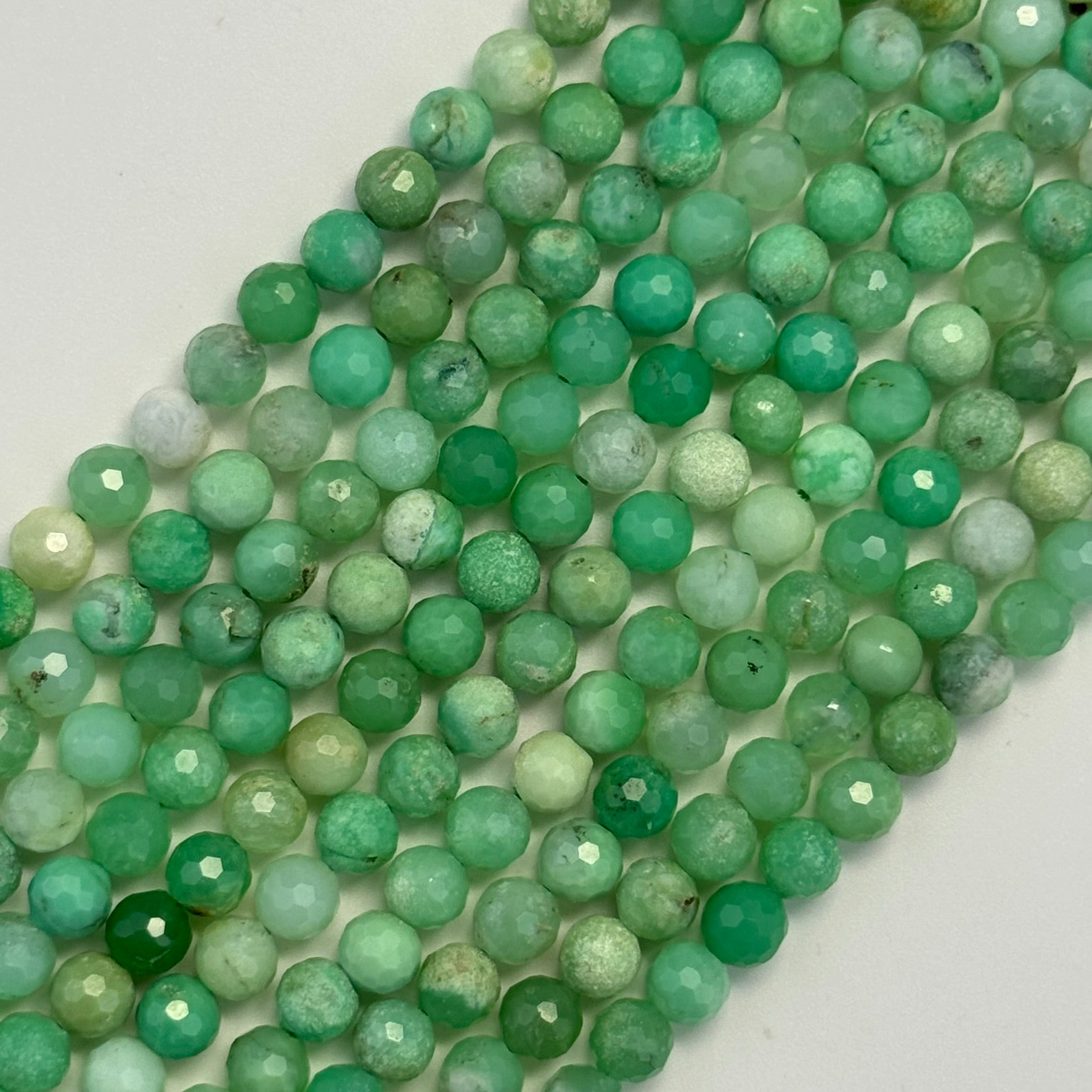 Chrysoprase Faceted Round Beads image 0