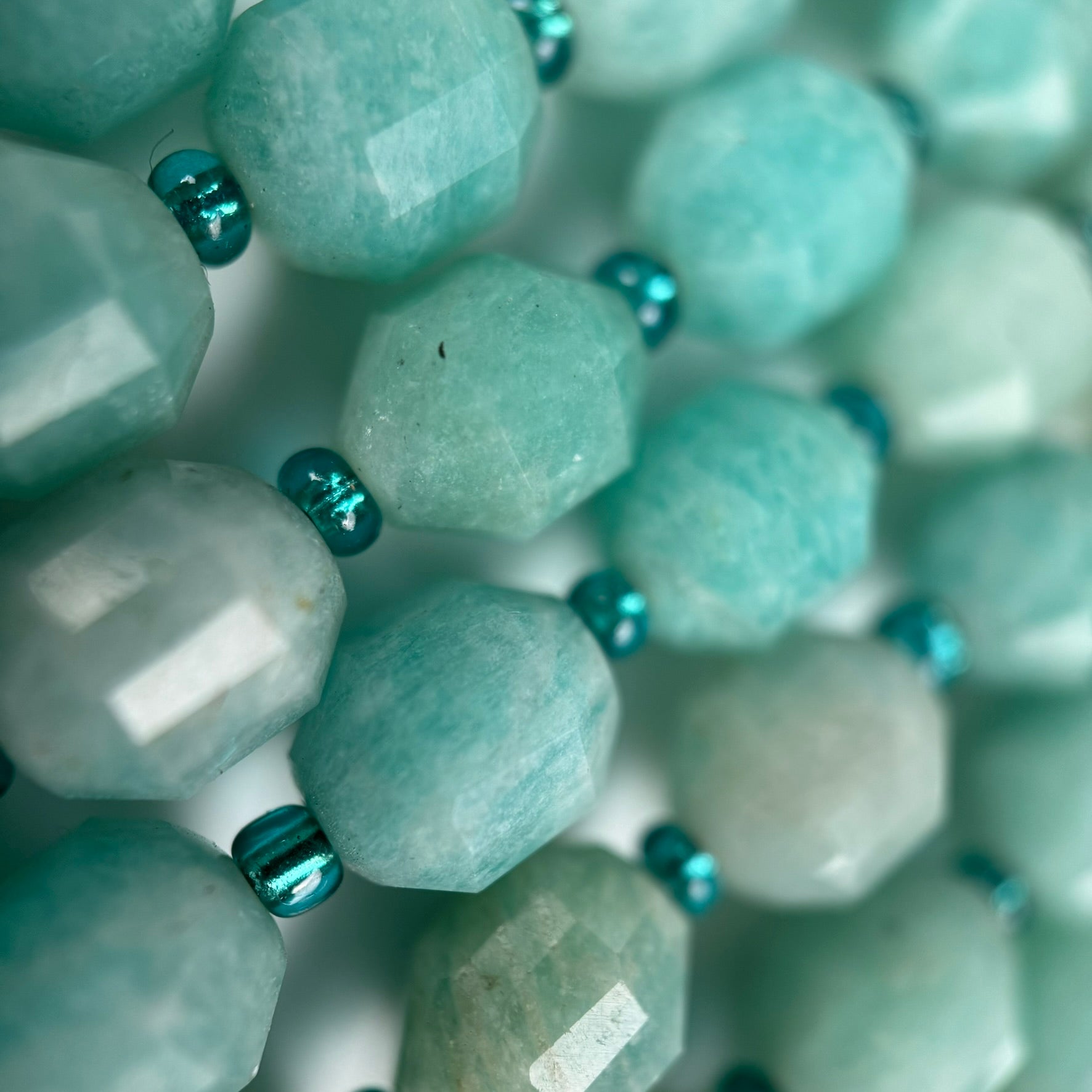 Amazonite AA Quality Dodecahedron Gemstone Beads image 5