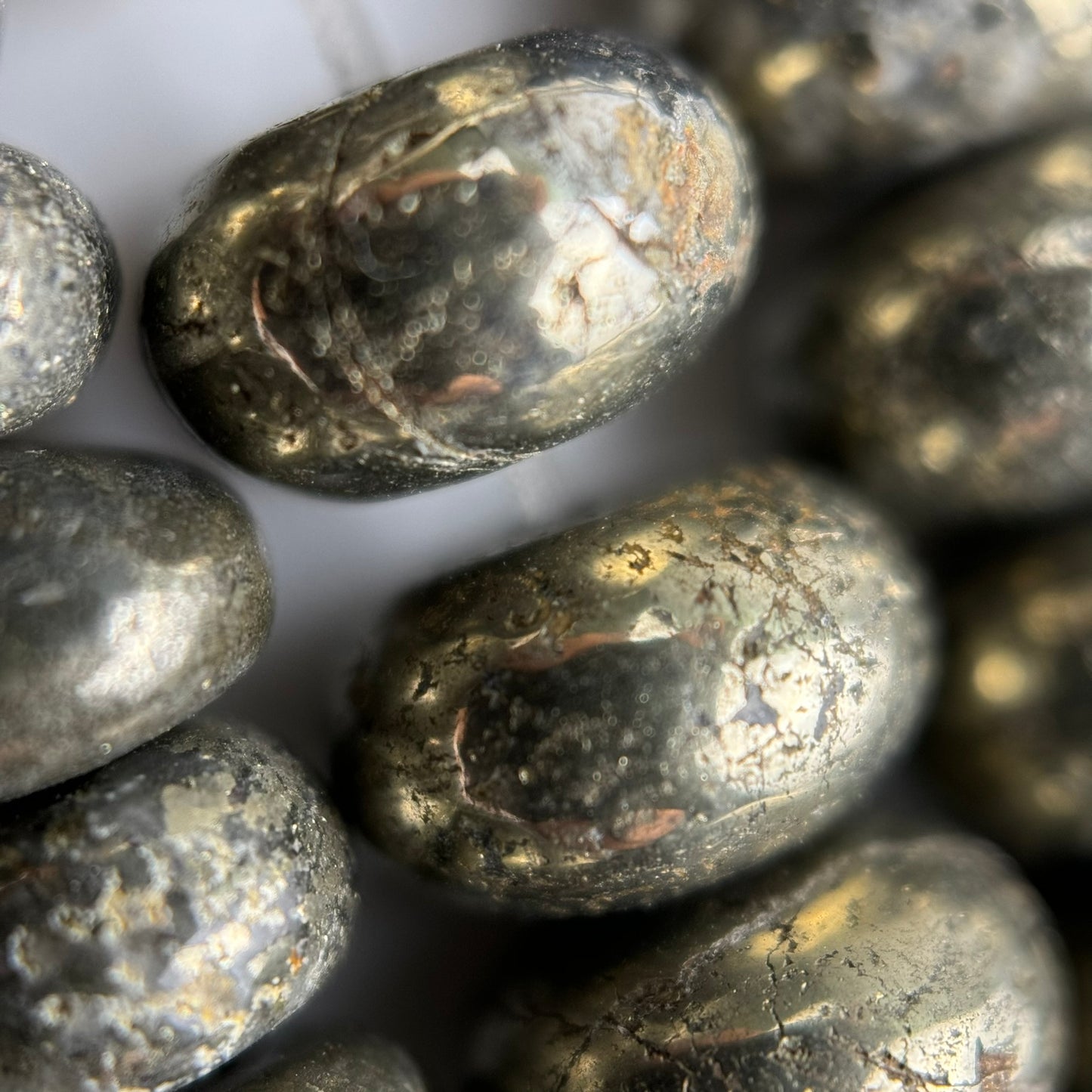 Pyrite Polished Rondelle Beads image 1