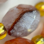 Hematite Quartz Faceted Barrel 8 Beads image 4
