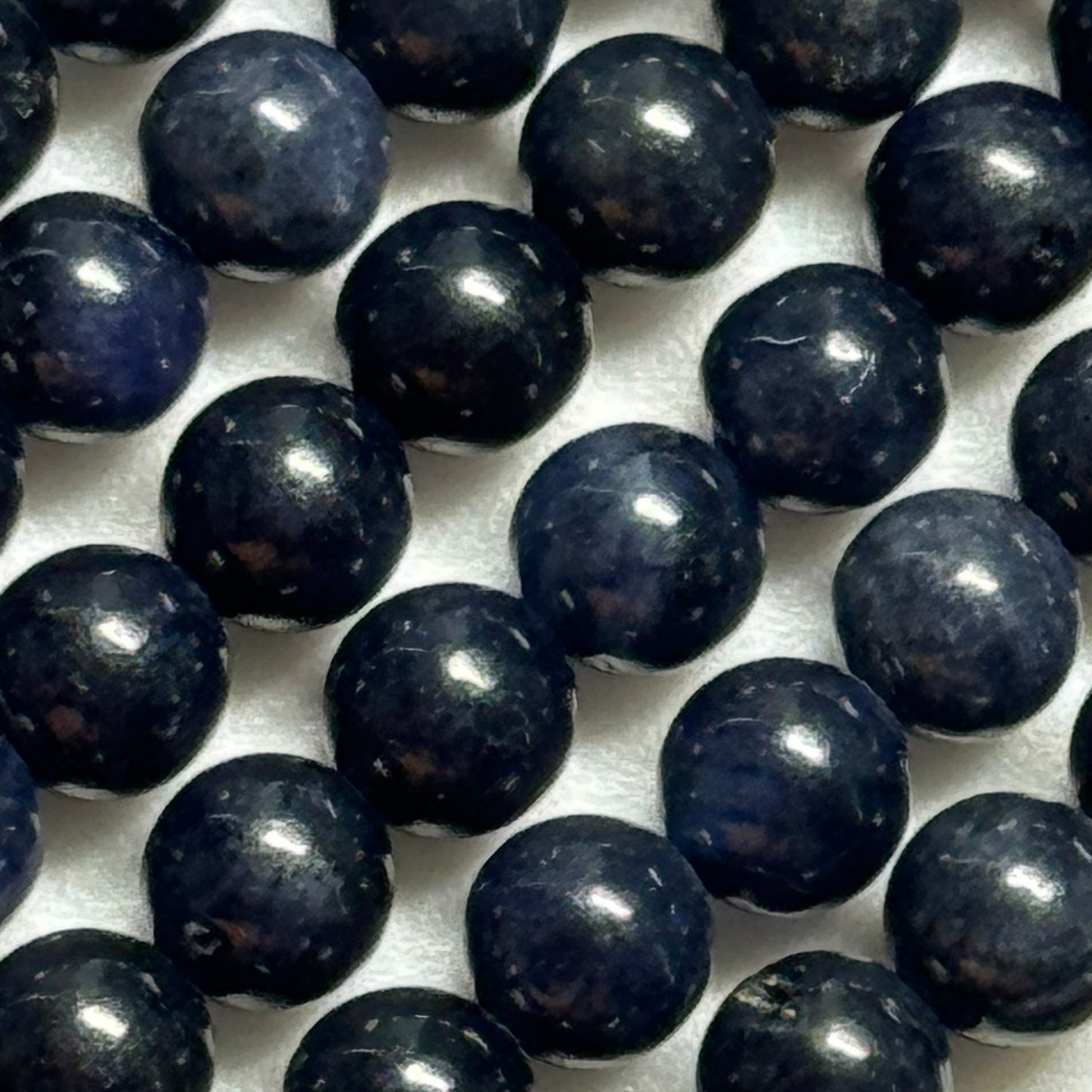 Dark Blue Sapphire AAA Polished   Round Beads image 4