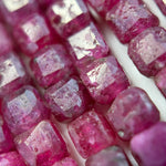 Ruby Glass Filled Square Beads image 3