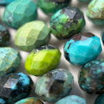 Turquoise Faceted Rondelle Beads (AA Quality) image 2