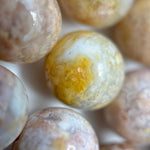 Pink Sakura Chalcedony Polished Round Beads image 5