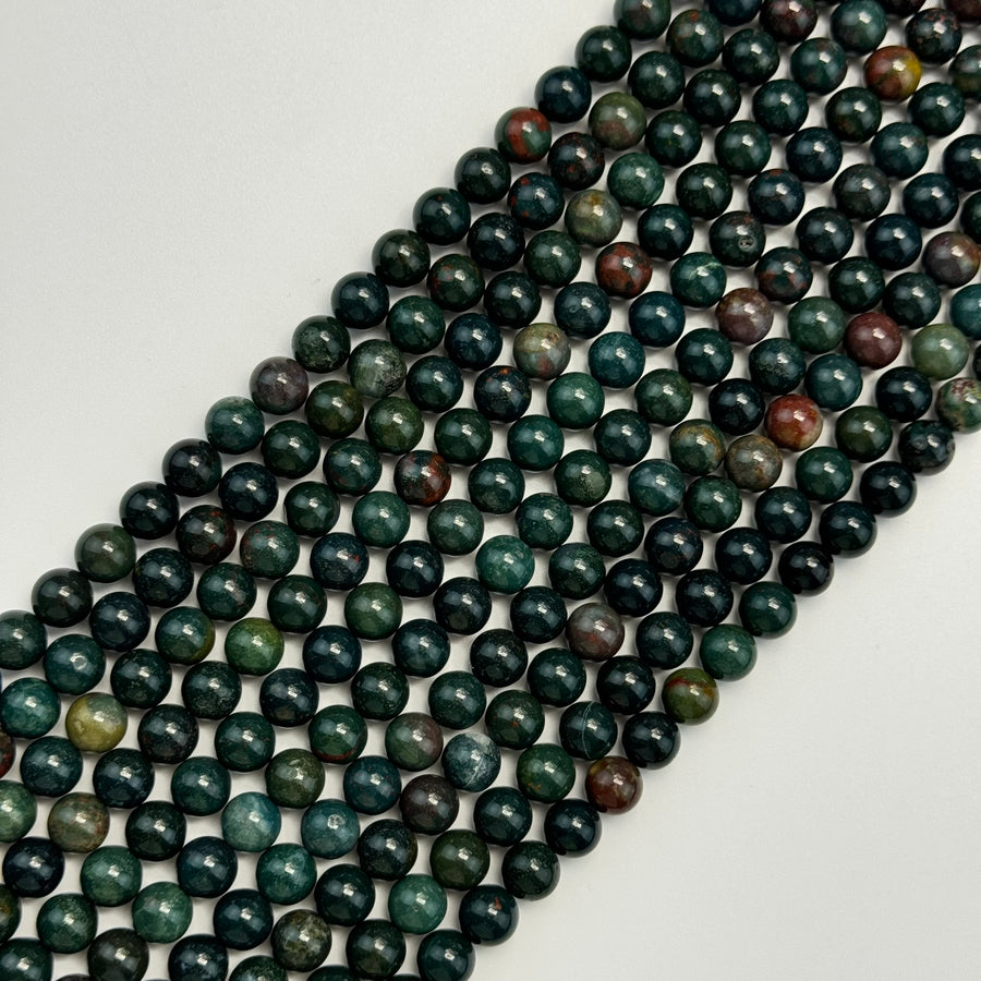 Bloodstone Polished  Round Beads image 0