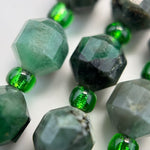 Emerald Dodecahedron Beads image 1