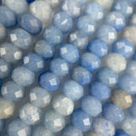 Blue Quartz Faceted Rondelle Beads image 1