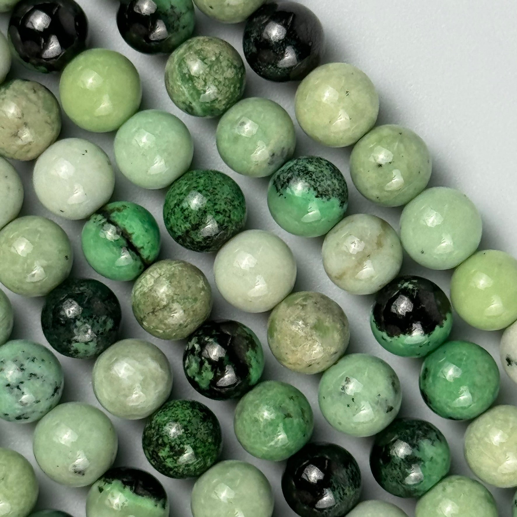 Hydrogrossular Garnet Polished Round Beads image 8