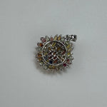 Multicolor Sapphire & Ruby Pendant in 925 Sterling Silver image 5
