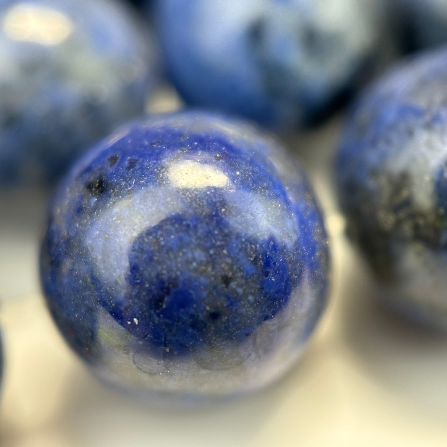 Dumortierite Polished Round Beads image 6