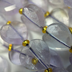 Lavender Amethyst Faceted Heart Shape Beads image 8