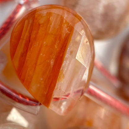 Hematoid Quartz Faceted Pear Shape Beads image 2