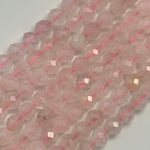 Rose Quartz Faceted Round Beads image 7