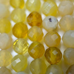 Yellow Opal Faceted Round Beads image 4