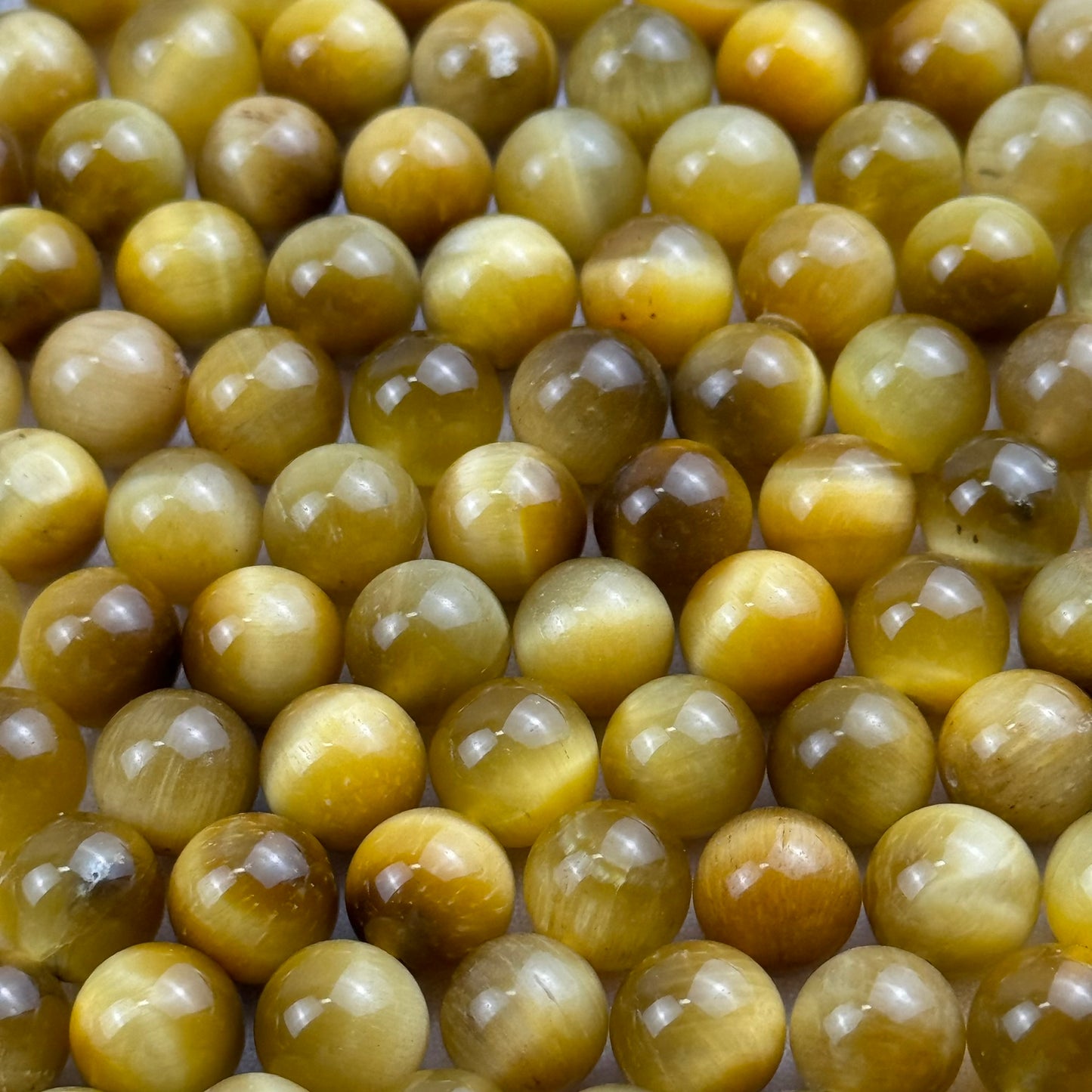 Golden Tiger's Eye Polished Round Beads image 1