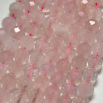 Rose Quartz Faceted Round Beads image 9
