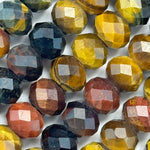 Tiger's Eye Faceted Rondelle Beads image 1