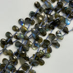 Labradorite Faceted Pear Shape Beads image 6