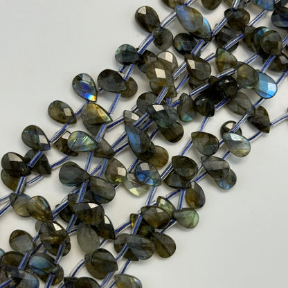 Labradorite Faceted Pear Shape Beads image 6