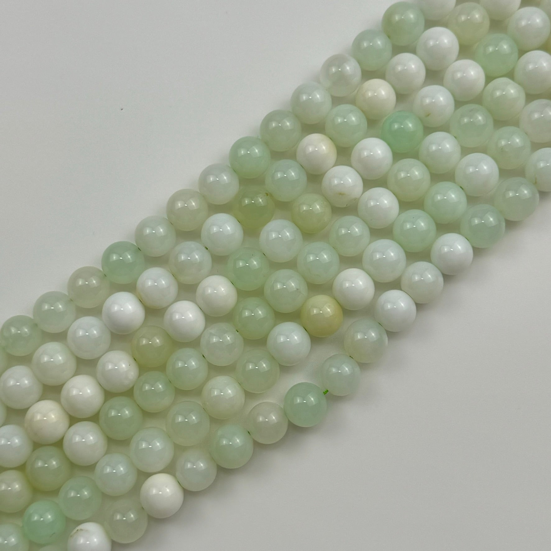 Green Opal Polished Round Beads image 4