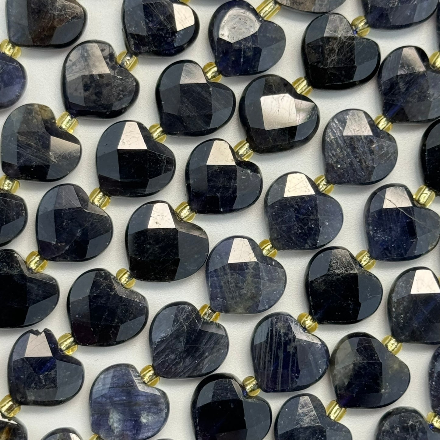 Iolite Faceted Heart 12ÃƒÆ’Ã†â€™Ãƒâ€ Ã¢â‚¬â„¢ÃƒÆ’Ã‚Â¢ÃƒÂ¢Ã¢â‚¬Å¡Ã‚Â¬ÃƒÂ¢Ã¢â€šÂ¬Ã‚Â12 mm Beads image 1