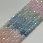 Aquamarine Morganite Square Beads image 8