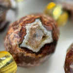 Crazy Lace Agate Faceted Barrel 8 Beads image 1