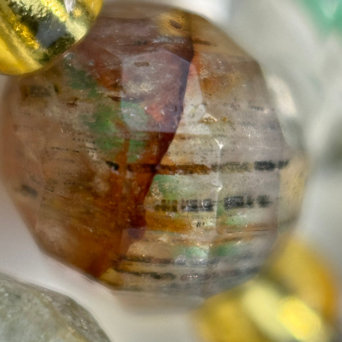 Lodalite (Chlorite) Faceted Barrel 8Ã—6 mm Beads image 9