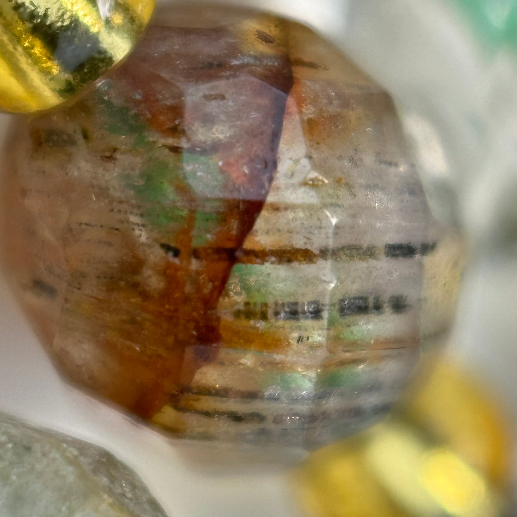 Lodalite (Chlorite) Faceted Barrel 8Ã—6 mm Beads image 9